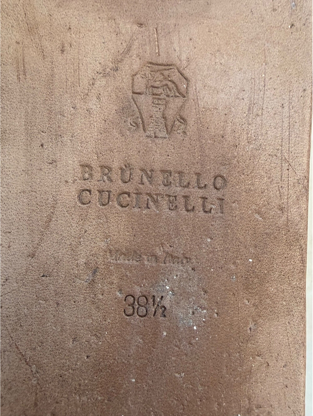 Brunello Cucinelli Suede Monili Beaded Crisscross Slide Sandals Beige Taupe 38.5 - Picture 11 of 14